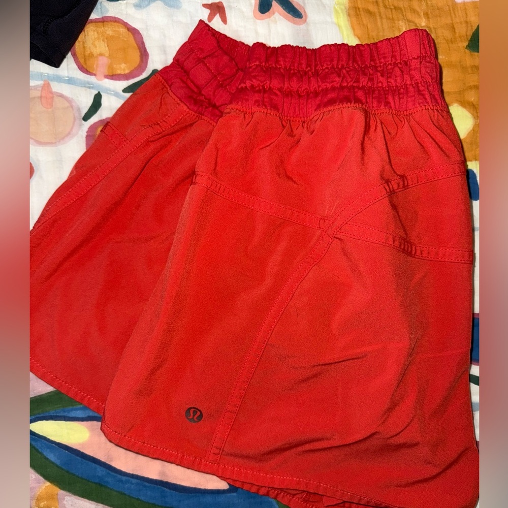 Lululemon tracker short in size 12 red